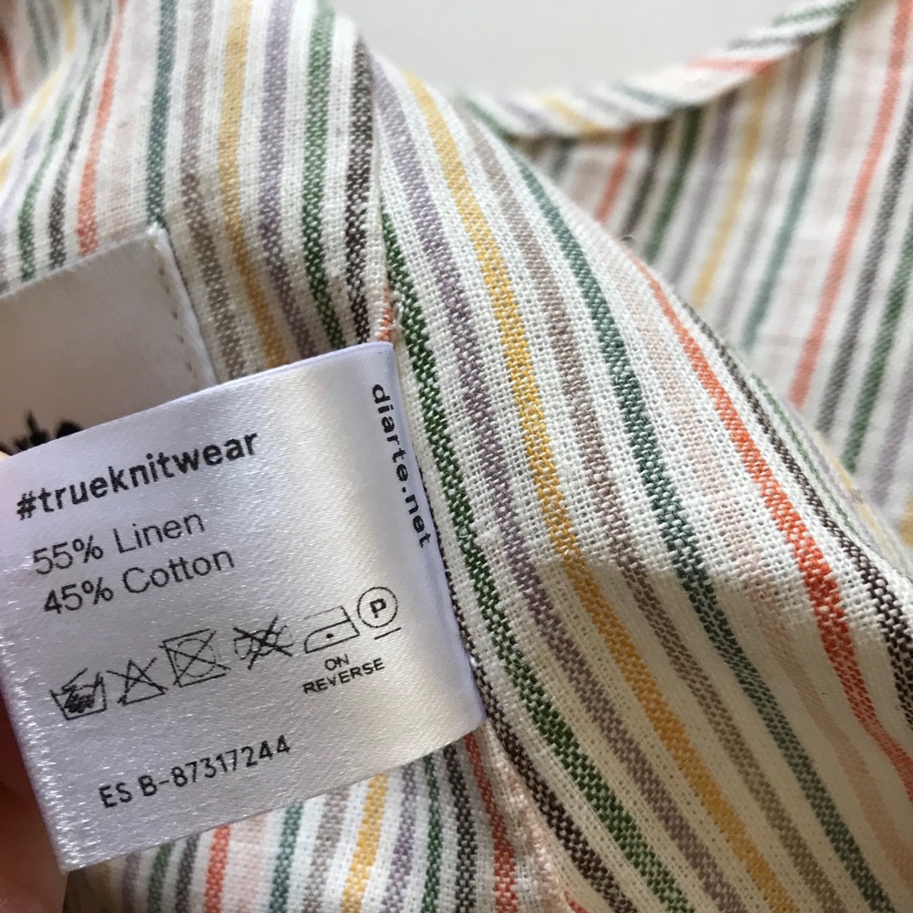 Striped Multicolor Crop Top - Picture 8 of 8